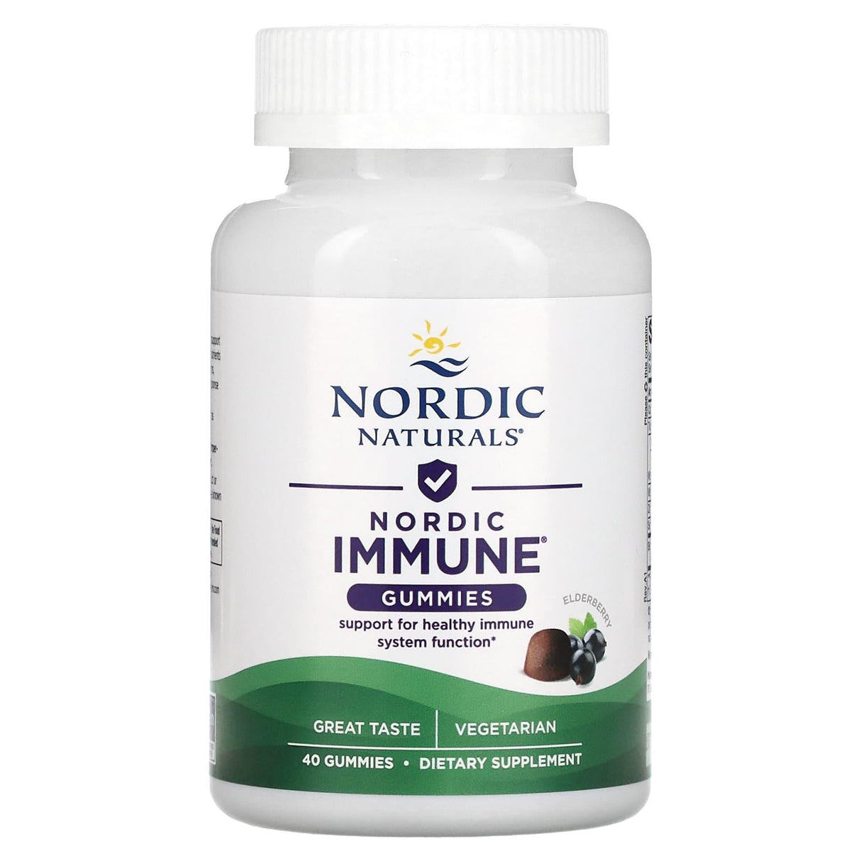 Nordic Naturals, Nordic Immune Gummies, Elderberry , 40 Gummies - Supply Center USA