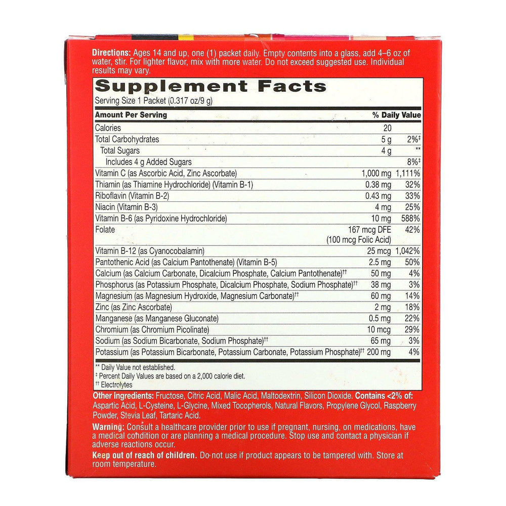 21st Century, ImmuBlast-C, Vitamin C, Raspberry Burst, 1,000 mg, 30 Packets, 0.317 oz (9 g) Each - HealthCentralUSA