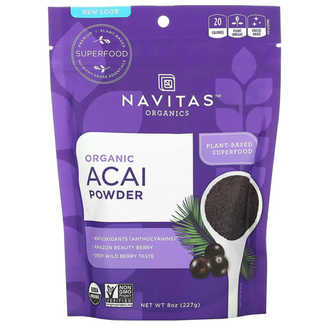 Navitas Organics, Organic Acai Powder, 8 oz (227 g) - Supply Center USA