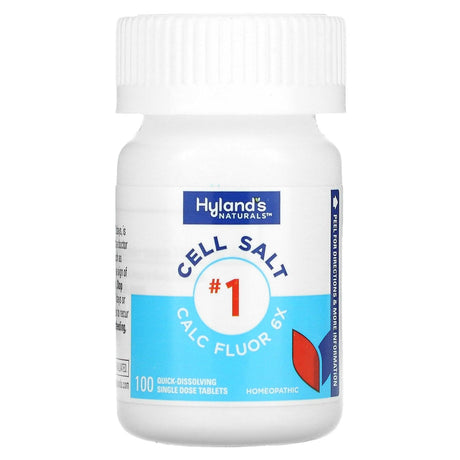 Hyland's Naturals, Cell Salt #1, Calc Fluor 6X, 100 Quick-Dissolving Single Tablet - Supply Center USA