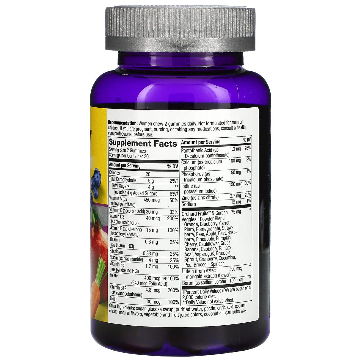 Nature's Way, Alive! Women's 50+ Gummy Multivitamins, Mixed Berry, 130 Gummies - Supply Center USA