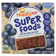 Happy Family Organics, Happy Tot, Superfoods, Gluten Free Oat Bar, Organic Blueberries & Oatmeal, 5 Bars, 0.88 oz (25 g) Each - Supply Center USA