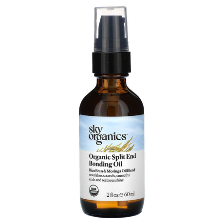 Sky Organics, Organic Split End Bonding Oil, 2 fl oz (60 ml) - Supply Center USA