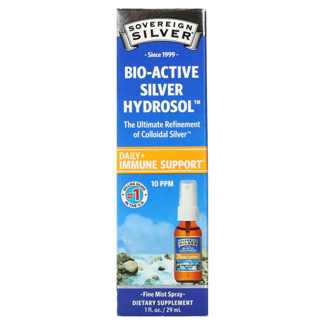 Sovereign Silver, Bio-Active Silver Hydrosol, Fine Mist Spray, 10 ppm, 2 fl oz (59 ml) - Supply Center USA