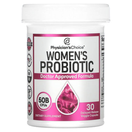 Physician's Choice, Women's Probiotic, 50 Billion CFUs, 30 Delayed-Release Veggie Capsules - Supply Center USA