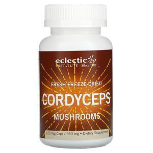 Eclectic Institute, Fresh Freeze-Dried Cordyceps Mushrooms, 560 mg, 120 Veg Caps - Supply Center USA