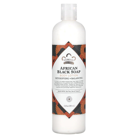 Nubian Heritage, Body Lotion, African Black Soap, 13 fl oz (384 ml) - Supply Center USA