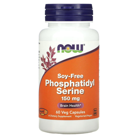 NOW Foods, Phosphatidyl Serine, Soy-Free, 150 mg, 60 Veg Capsules - Supply Center USA