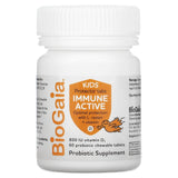 BioGaia, Kids, Immune Active with L. Reuteri + Vitamin D, Orange, 60 Probiotic Chewable Tablets - Supply Center USA