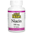 Natural Factors, Niacin, 100 mg, 90 Tablets - Supply Center USA