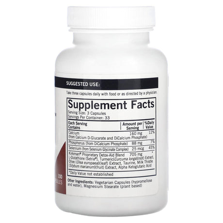 Kirkman Labs, Detox-Aid Advanced Formula, 100 Capsules - Supply Center USA