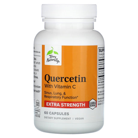 Terry Naturally, Quercetin with Vitamin C, Extra Strength, 60 Capsules - Supply Center USA