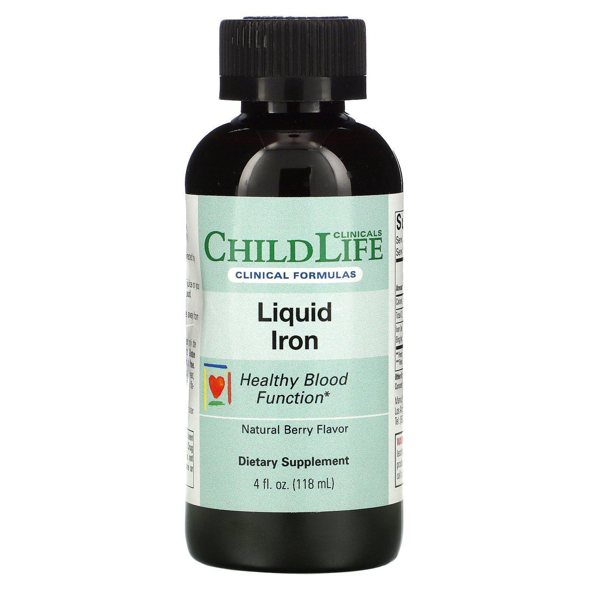 Childlife Clinicals, Liquid Iron, Natural Berry, 4 fl oz (118 ml) - Supply Center USA