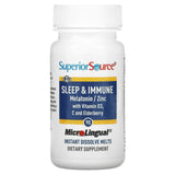 Superior Source, Sleep & Immune, 90 MicroLingual Instant Dissolve Melts - Supply Center USA