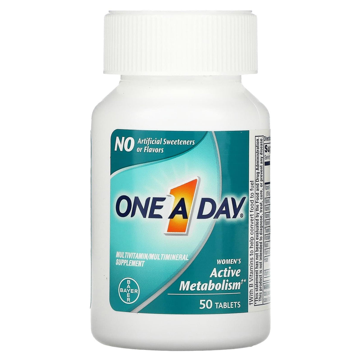 One-A-Day, Women's Active Metabolism, Multivitamin/ Multimineral Supplement, 50 Tablets - Supply Center USA