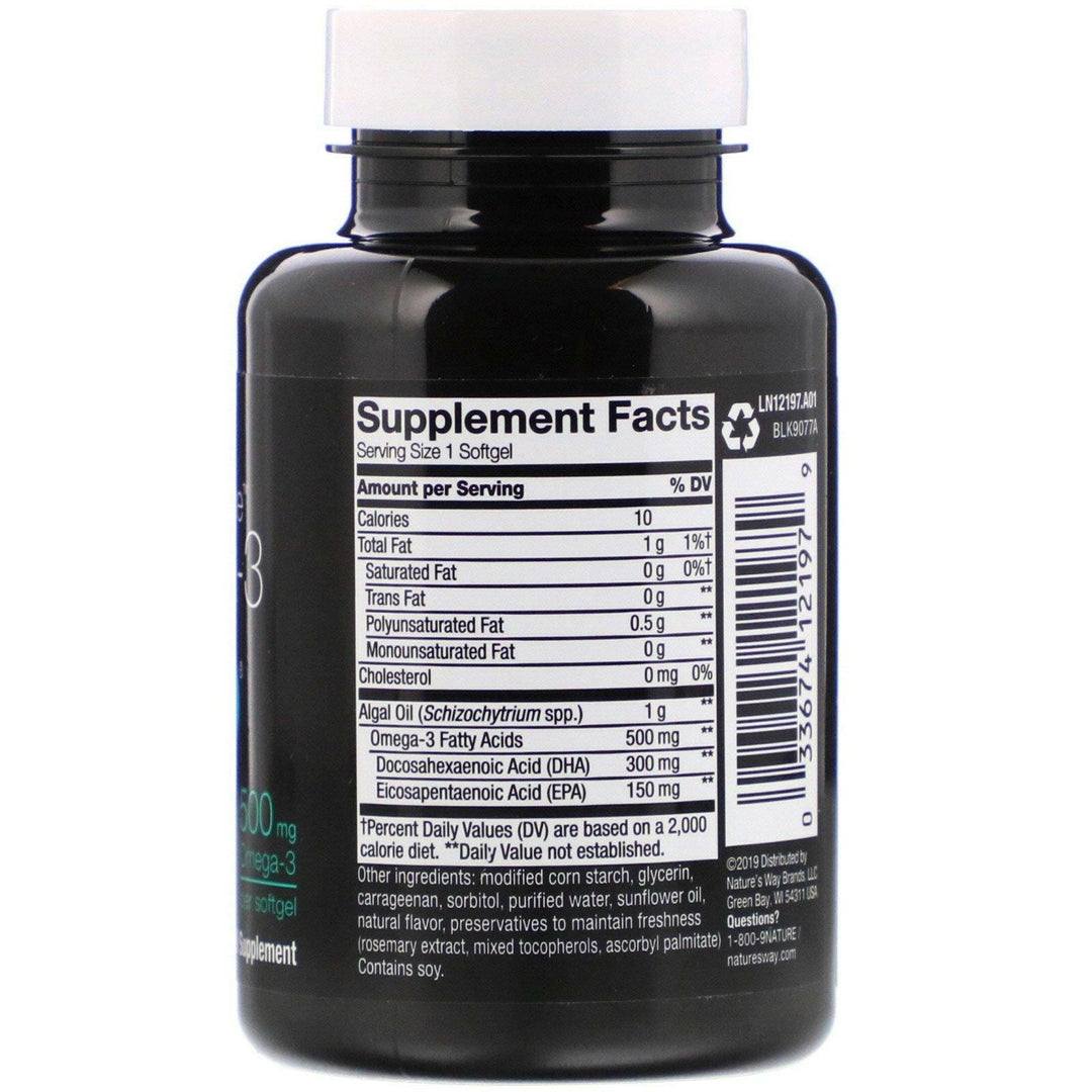 Ascenta, NutraVege, Omega-3 Plant, 500 mg, 30 Softgels - HealthCentralUSA