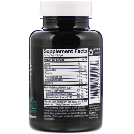 Ascenta, NutraVege, Omega-3 Plant, 500 mg, 30 Softgels - Supply Center USA