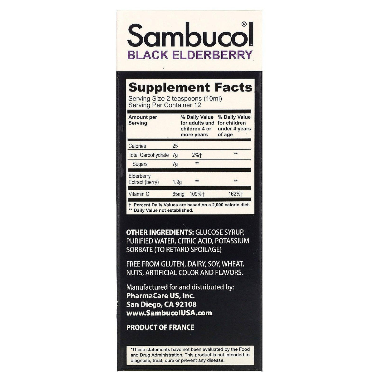 Sambucol, Black Elderberry Syrup, For Kids, Berry Flavor, 4 fl oz (120 ml) - Supply Center USA