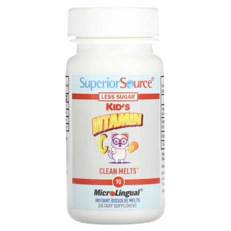 Superior Source, Kid's Vitamin C Clean Melts, Orange, 90 Instant Dissolve Melts - Supply Center USA