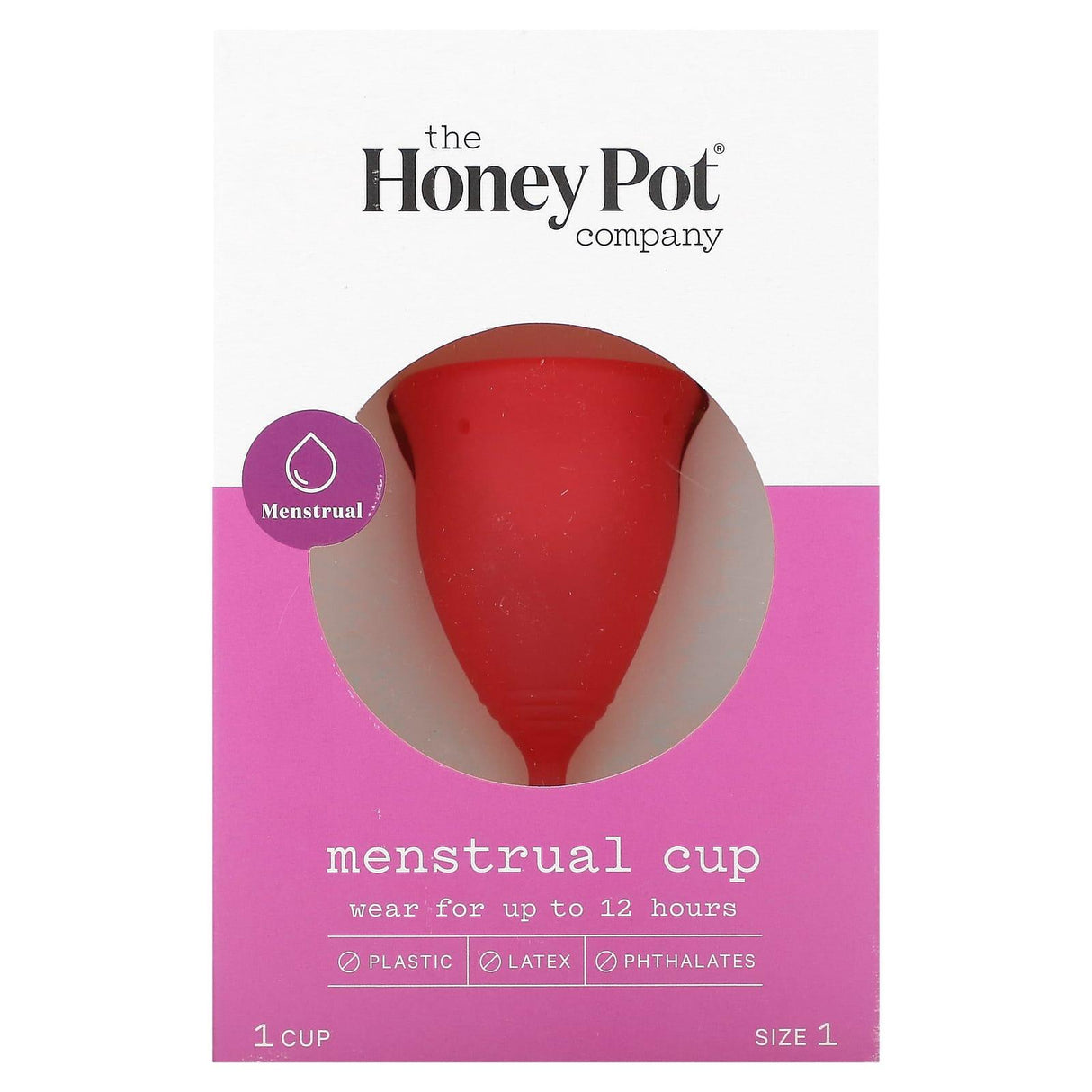 The Honey Pot Company, Menstrual Cup, Size 2, 1 Cup