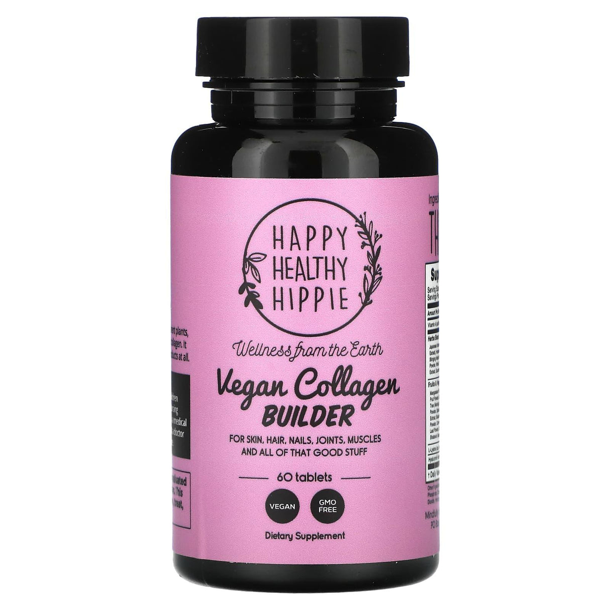 Happy Healthy Hippie, Vegan Collagen Builder, 60 Tablets - Supply Center USA