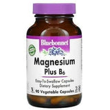 Bluebonnet Nutrition, Magnesium Plus B6, 90 Vegetable Capsules - Supply Center USA