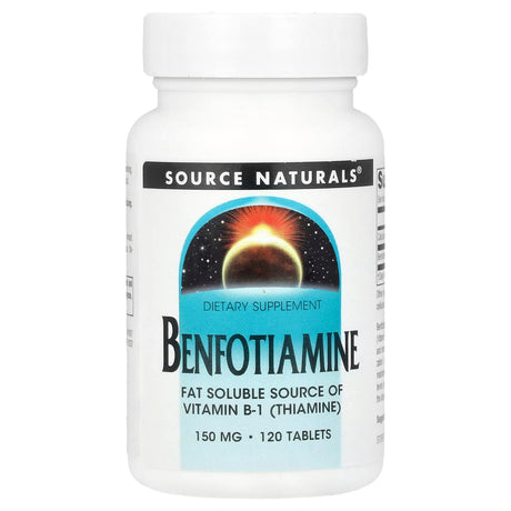 Source Naturals, Benfotiamine , 150 mg, 120 Tablets - Supply Center USA