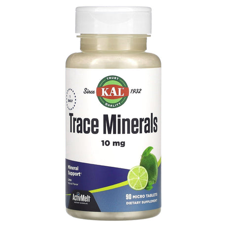 KAL, Trace Minerals, Lime, 10 mg, 90 Micro Tablets - Supply Center USA