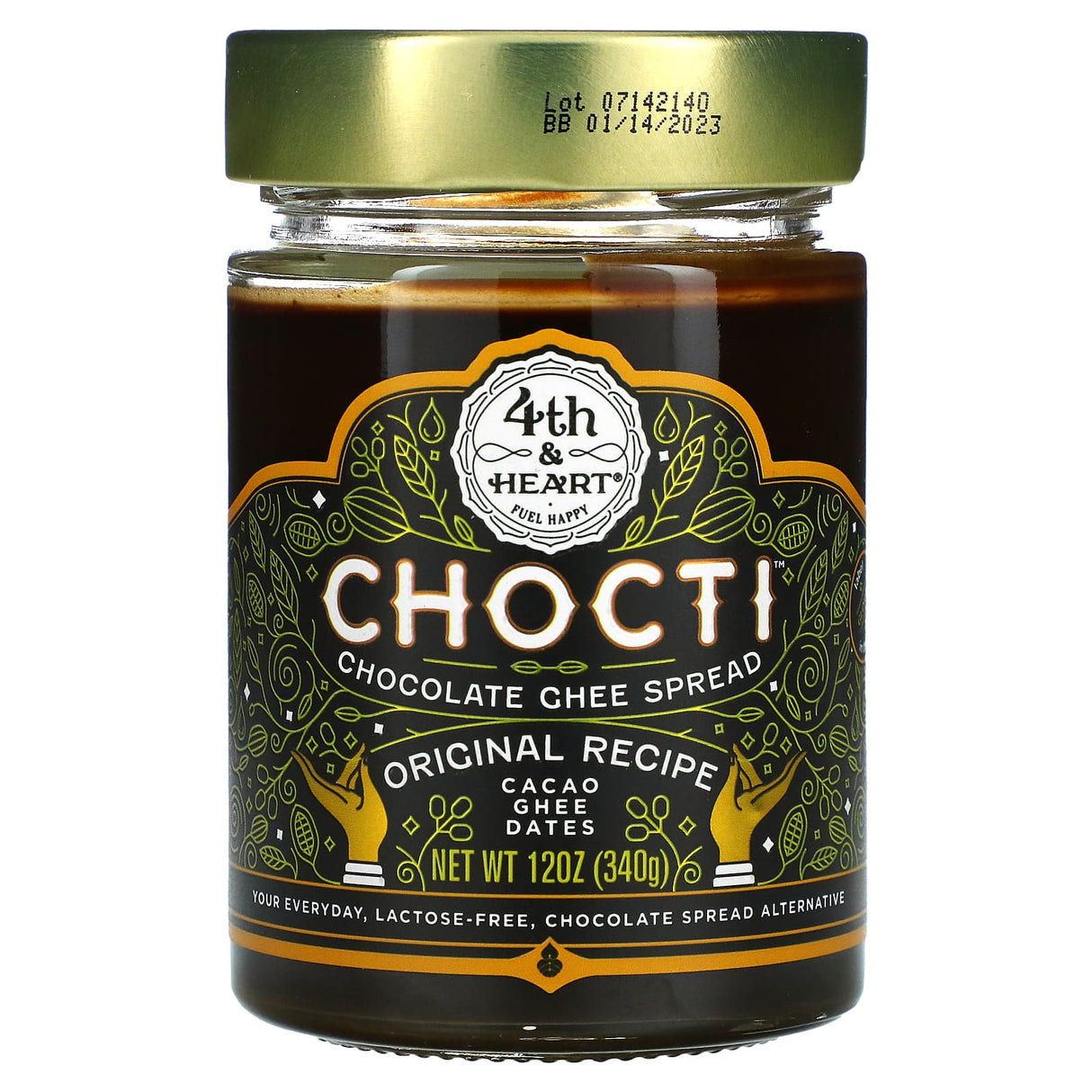 4th & Heart, Chocti Chocolate Ghee Spread, Original Recipe , 12 oz (340 g)