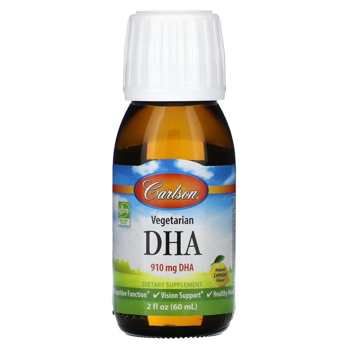 Carlson, Vegetarian DHA, Natural Lemon, 910 mg , 2 fl oz (60 ml) - Supply Center USA