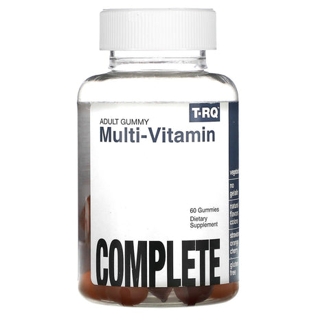 T-RQ, Adult Gummy, Multi-Vitamin, Complete, Strawberry Orange Cherry, 60 Gummies - Supply Center USA