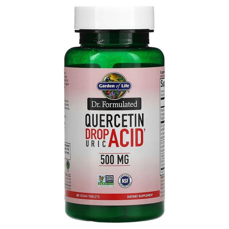 Garden of Life, Dr. Formulated, Quercetin Drop Uric Acid, 500 mg, 60 Vegan Tablets - Supply Center USA