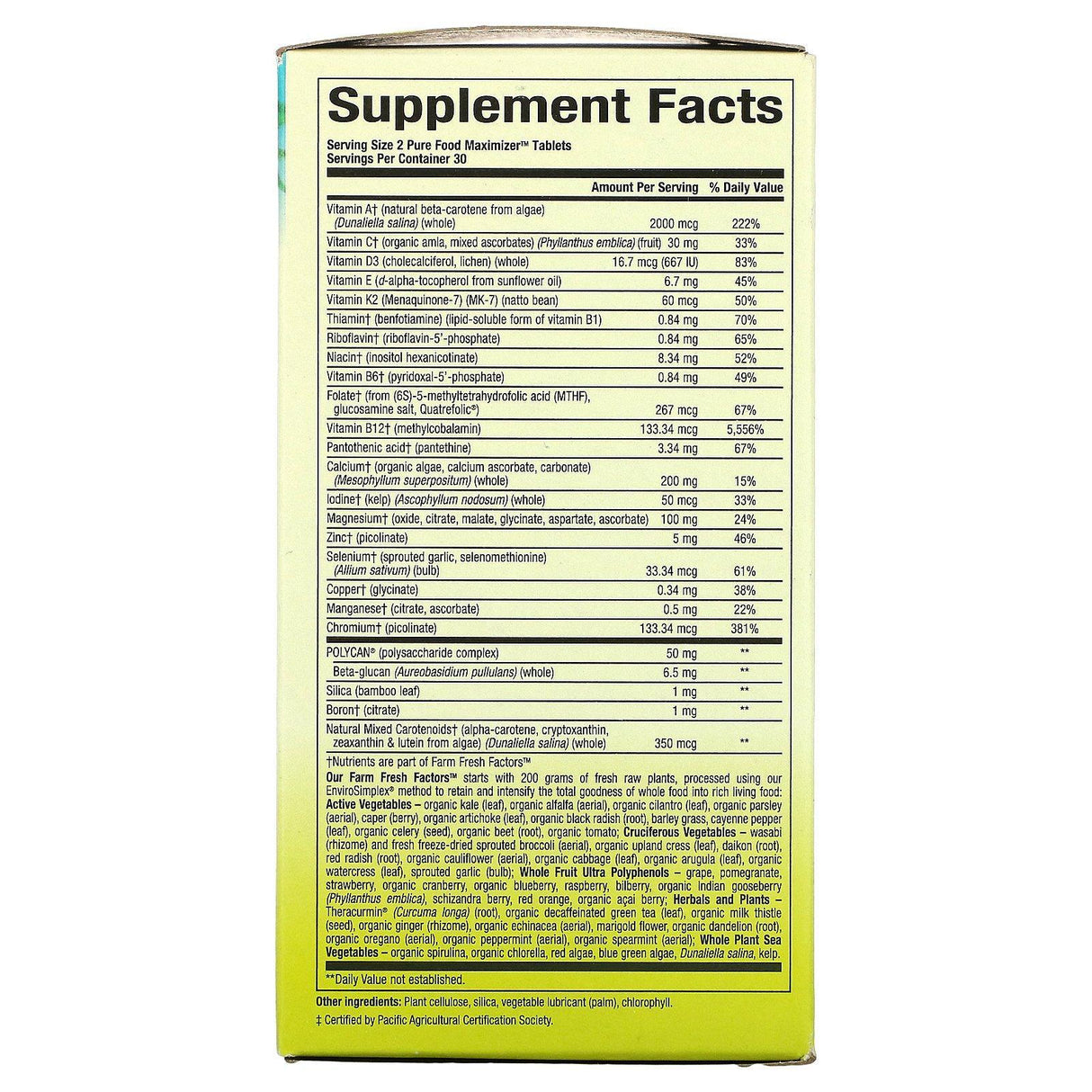 Natural Factors, Whole Earth & Sea, Bone Structure Multivitamin & Mineral, Calcium & Magnesium, 60 Tablets - Supply Center USA