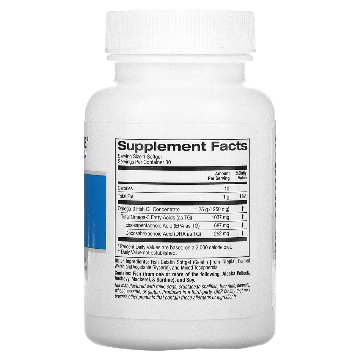 Lake Avenue Nutrition, Omega-3 Fish Oil, 1250 mg, 30 Fish Gelatin Softgels - Supply Center USA