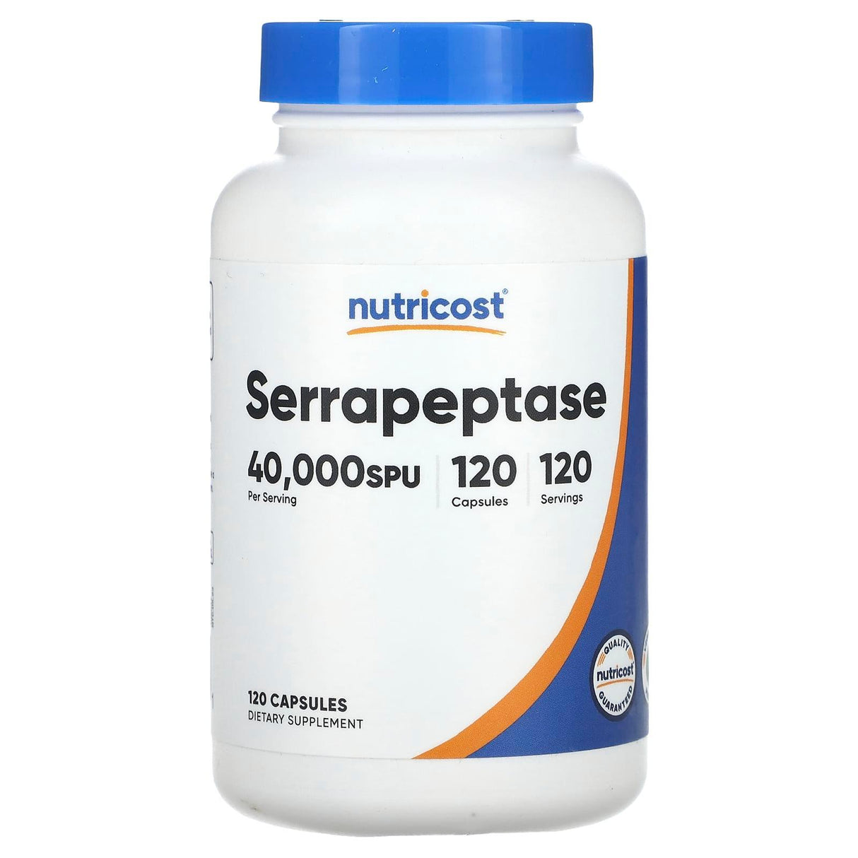 Nutricost, Serrapeptase, 40,000 SPU, 120 Capsules - Supply Center USA