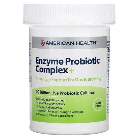 American Health, Enzyme Probiotic Complex+, 30 Capsules - Supply Center USA