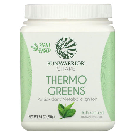 Sunwarrior, Shape, Thermo Greens, Unflavored, 7.4 oz (210 g) - Supply Center USA