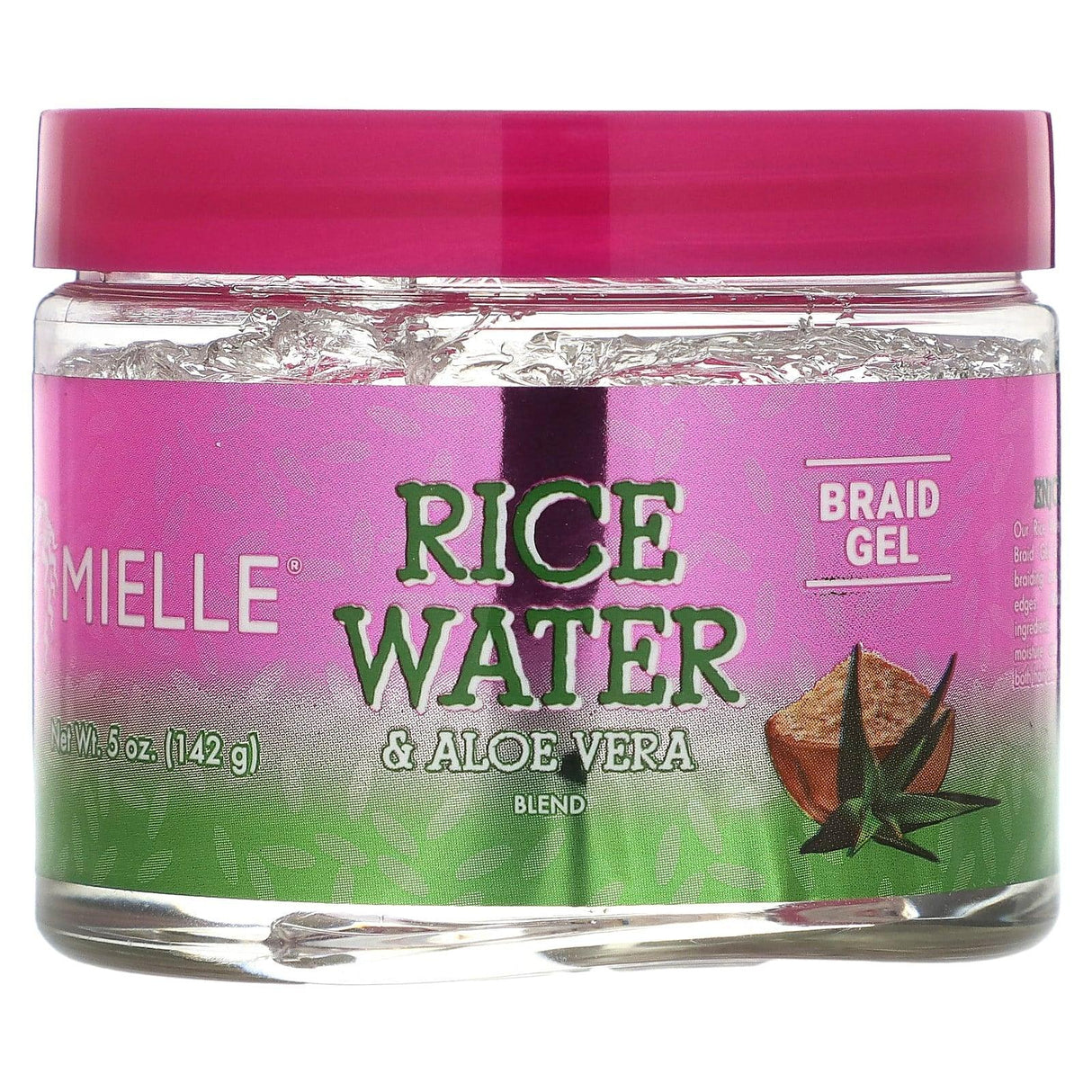 Mielle, Rice Water & Aloe Vera Blend, Braid Gel, 5 oz (142 g) - Supply Center USA