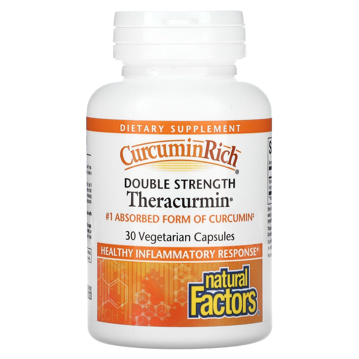 Natural Factors, Theracurmin, Double Strength, 30 Vegetarian Capsules - Supply Center USA