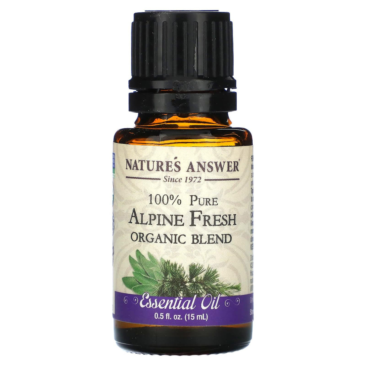 Nature's Answer, Organic Blend Essential Oil, 100% Pure Alpine Fresh, 0.5 fl oz (15 ml) - Supply Center USA