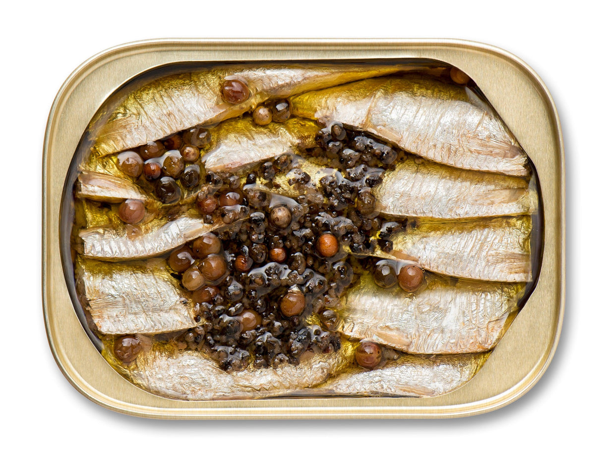 King Oscar, Wild Caught, Sardines In Extra Virgin Olive Oil, With Spicy Cracked Pepper, One Layer, 3.75 oz (106 g) - Supply Center USA