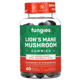 Fungies, Lion's Mane Mushroom Gummies, Blueberry and Strawberry, 60 Pectin Gummies - Supply Center USA