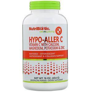 NutriBiotic, Immunity, Hypo-Aller C Vitamin C with Calcium, Magnesium, Potassium & Zinc, 16 oz (454 g) - Supply Center USA