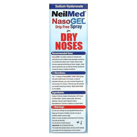 NeilMed, NasoGel, For Dry Noses, 1 Bottle, 1 fl oz (30 ml) - Supply Center USA