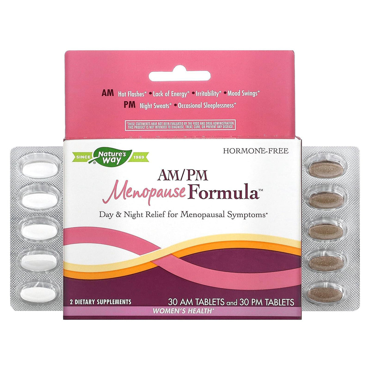 Nature's Way, AM/PM Menopause Formula, Women's Health, 30 AM Tablets & 30 PM Tablets - Supply Center USA