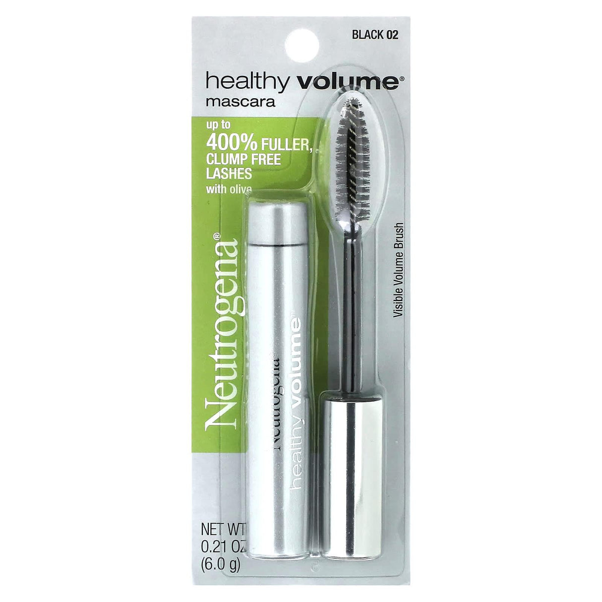 Neutrogena, Healthy Volume Mascara, Black 02, 0.21 oz (6 g) - Supply Center USA