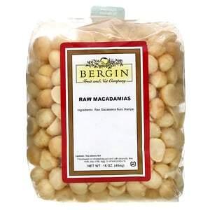 Bergin Fruit and Nut Company, Raw Macadamias, 16 oz (454 g) - HealthCentralUSA