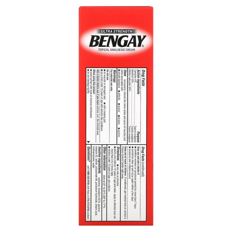 Bengay, Topical Analgesic Cream, Ultra Strength, 4 oz (113 g) - Supply Center USA