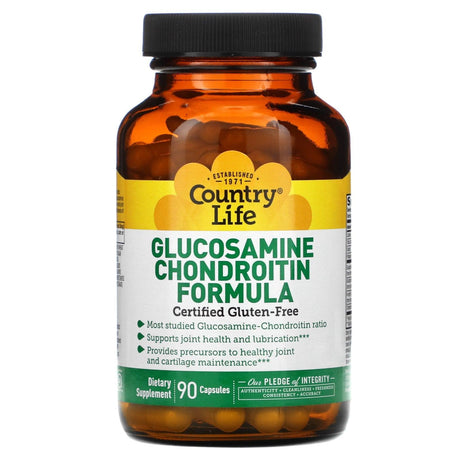 Country Life, Glucosamine Chondroitin Formula, 90 Capsules - Supply Center USA