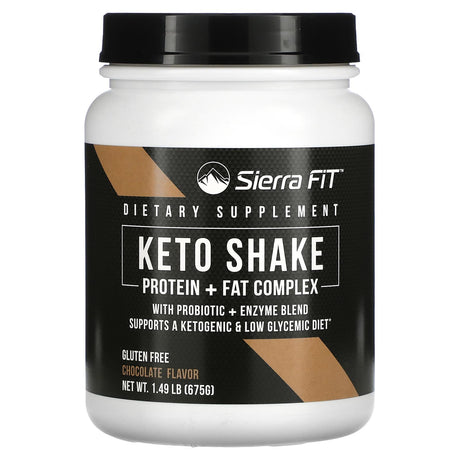 Sierra Fit, Keto Shake, Vanilla Flavor, 1.27 lbs (578 g) - Supply Center USA